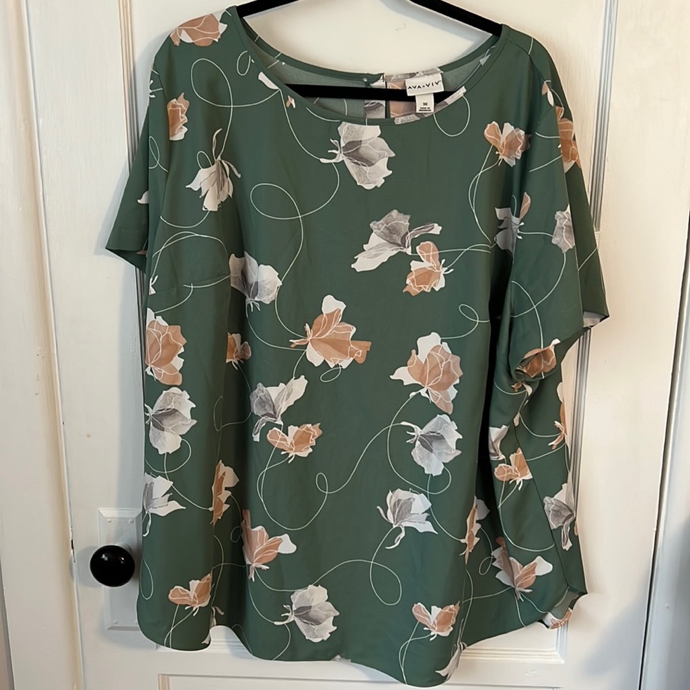 Green Floral Shirt